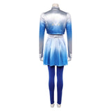 Descendants: Wicked Wonderland Cosplay Costume Chloe Blue Outfit Adult Female Halloween Carnival Costume