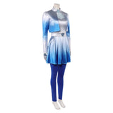 Descendants: Wicked Wonderland Cosplay Costume Chloe Blue Outfit Adult Female Halloween Carnival Costume