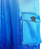 Descendants: Wicked Wonderland Cosplay Costume Chloe Charming Blue Jumpsuit Adult Female Halloween Carnival Costume