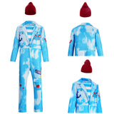 Descendants: Wicked Wonderland Cosplay Costume Mr. Smee Blue Outfit Adult Male Halloween Carnival Costume