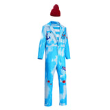 Descendants: Wicked Wonderland Cosplay Costume Mr. Smee Blue Outfit Adult Male Halloween Carnival Costume