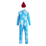 Descendants: Wicked Wonderland Cosplay Costume Mr. Smee Blue Outfit Adult Male Halloween Carnival Costume