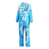 Descendants: Wicked Wonderland Cosplay Costume Mr. Smee Blue Outfit Adult Male Halloween Carnival Costume