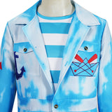 Descendants: Wicked Wonderland Cosplay Costume Mr. Smee Blue Outfit Adult Male Halloween Carnival Costume