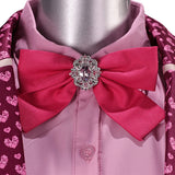 Descendants: Wicked Wonderland Cosplay Costume Pink Pink Shorts Set Adult Female Halloween Carnival Costume