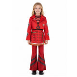 Descendants: Wicked Wonderland Cosplay Costume Red Kids Children Red Flared Pants Suit  Halloween Carnival Costume