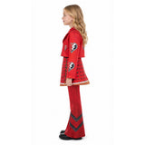 Descendants: Wicked Wonderland Cosplay Costume Red Kids Children Red Flared Pants Suit  Halloween Carnival Costume