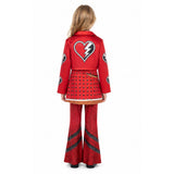 Descendants: Wicked Wonderland Cosplay Costume Red Kids Children Red Flared Pants Suit  Halloween Carnival Costume
