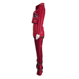 Descendants: Wicked Wonderland Cosplay Costume Red Red Heart-print Outfit Adult Female Halloween Carnival Costume