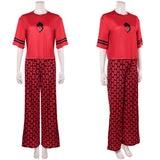 Descendants: Wicked Wonderland Cosplay Costume Red Red Pajamas Adult Female Halloween Carnival Costume