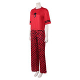 Descendants: Wicked Wonderland Cosplay Costume Red Red Pajamas Adult Female Halloween Carnival Costume