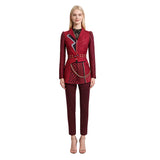 Descendants: Wicked Wonderland Cosplay Costume Red Red Uniform Adult Female Halloween Carnival Costume