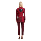 Descendants: Wicked Wonderland Cosplay Costume Red Red Uniform Adult Female Halloween Carnival Costume