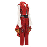Descendants: Wicked Wonderland Cosplay Costume Red Red Vest Set Adult Female Halloween Carnival Costume