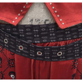 Descendants: Wicked Wonderland Cosplay Costume Red Red Vest Set Adult Female Halloween Carnival Costume