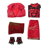 Descendants: Wicked Wonderland Cosplay Costume Red Women Red Set Adult Female Halloween Carnival Costume