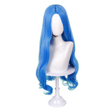 Descendants: Wicked Wonderland Evie Blue Cosplay Wig Heat Resistant Synthetic Hair Carnival Halloween Party Props
