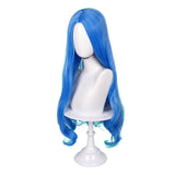 Descendants: Wicked Wonderland Evie Blue Cosplay Wig Heat Resistant Synthetic Hair Carnival Halloween Party Props