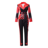 Descendants: Wicked Wonderland Red Women Red and Black Suit Adult Female Halloween Carnival Costume