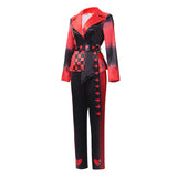 Descendants: Wicked Wonderland Red Women Red and Black Suit Adult Female Halloween Carnival Costume