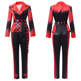 Descendants: Wicked Wonderland Red Women Red and Black Suit Adult Female Halloween Carnival Costume