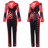 Descendants: Wicked Wonderland Red Women Red and Black Suit Adult Female Halloween Carnival Costume