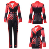 Descendants: Wicked Wonderland Red Women Red and Black Suit Adult Female Halloween Carnival Costume