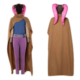 Devon Izara Cosplay Costume Brown Outfit With Cloak Adult Female Halloween Carnival Costume