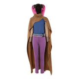 Devon Izara Cosplay Costume Brown Outfit With Cloak Adult Female Halloween Carnival Costume