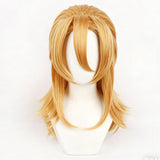 Diego Brando Golden Cosplay Wig Resistant Synthetic Hair Halloween Costume Accessories