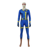 Doomsday Cosplay Costume Cyclops  Blue Jumpsuit Adult Male Halloween Carnival Costume