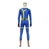 Doomsday Cosplay Costume Cyclops  Blue Jumpsuit Adult Male Halloween Carnival Costume
