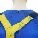 Doomsday Cosplay Costume Cyclops  Blue Jumpsuit Adult Male Halloween Carnival Costume