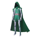 Doomsday Cosplay Costume Dr.Doom Green Jumpsuit Adult Male Halloween Carnival Costume