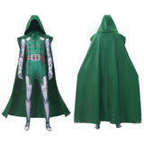 Doomsday Cosplay Costume Dr.Doom Green Jumpsuit Adult Male Halloween Carnival Costume