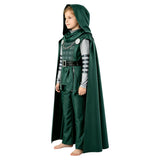 Doomsday Cosplay Costume Dr.Doom Kids Children Green Outfit Halloween Carnival Costume