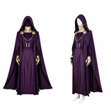 Doomsday Cosplay Costume Latverian Witch Purple Robe Adult Female Halloween Carnival Costume
