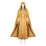 Doomsday Cosplay Costume Latverian Witch Yellow Robe Adult Female Halloween Carnival Costume