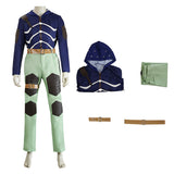Doro He Doro Cosplay Costume Caiman Blue and Green Outfit Adult Male Halloween Carnival Costume
