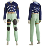 Doro He Doro Cosplay Costume Caiman Blue and Green Outfit Adult Male Halloween Carnival Costume