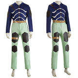 Doro He Doro Cosplay Costume Caiman Blue and Green Outfit Adult Male Halloween Carnival Costume