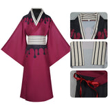 Douma Cosplay Costume Red Kimono Adult Male Halloween Carnival Costume