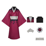 Douma Cosplay Costume Red Kimono Adult Male Halloween Carnival Costume