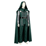 Dr.Doom Cosplay Costume Green Outfit Adult Male Halloween Carnival Costume