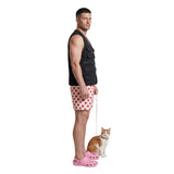 Dungeon Crawler Carl Cosplay Costume Carl Black Vest and Polka Dot Shorts Adult Male Halloween Carnival Costume