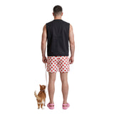 Dungeon Crawler Carl Cosplay Costume Carl Black Vest and Polka Dot Shorts Adult Male Halloween Carnival Costume