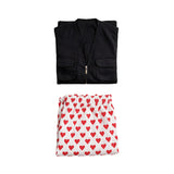 Dungeon Crawler Carl Cosplay Costume Carl Black Vest and Polka Dot Shorts Adult Male Halloween Carnival Costume