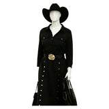 Dutton Ranch Cosplay Costume Beulah Women Black Outfit Adult Female Halloween Carnival Costume