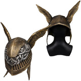 Elden Ring Malenia Mask Adult Brass Unisex Cosplay Latex Masks Helmet Masquerade Halloween Party Costume Props