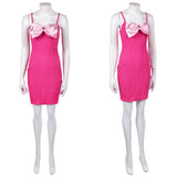 Elle Cosplay Costume Woods Pink Dress Adult Female Halloween Carnival Costume